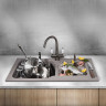 Мойка OMOIKIRI MARU 86-2-CH Tetogranit/шампань 4993291